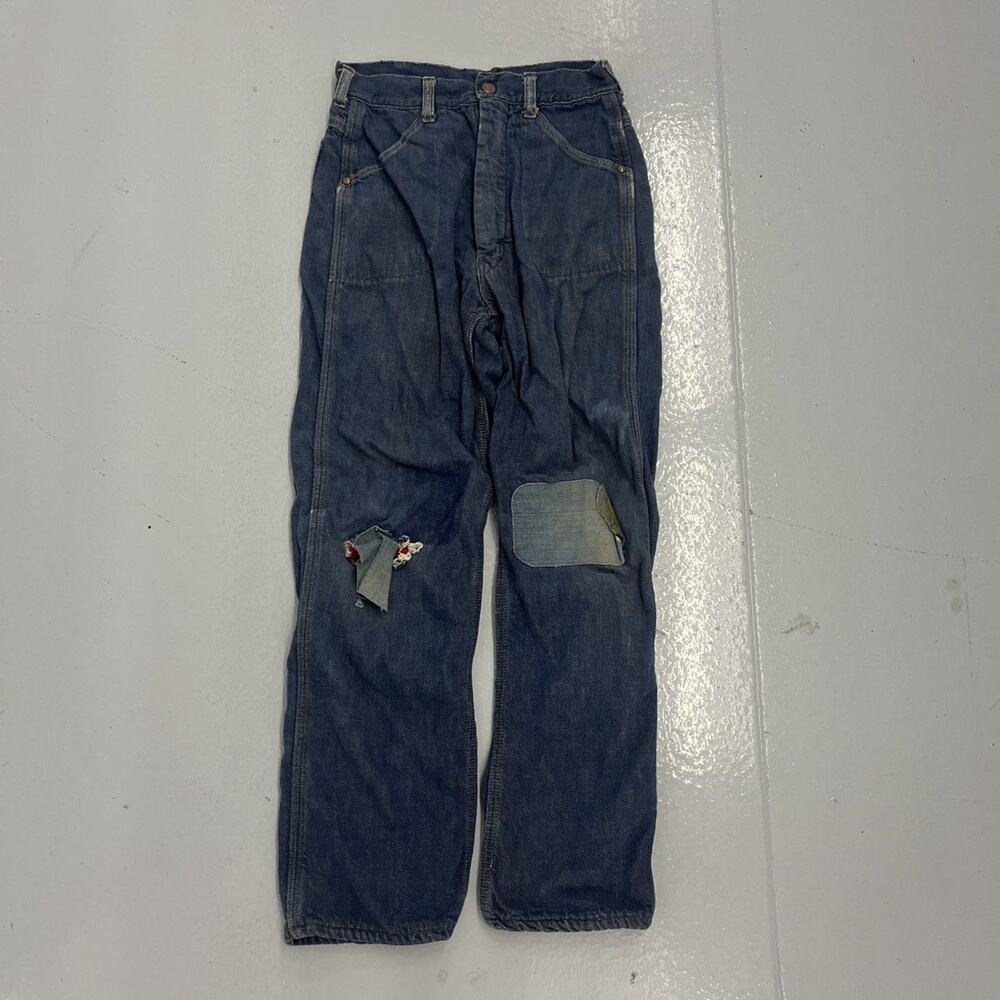 Vintage 60s Roy Rogers Dark Lined Workwear Jeans 24x26